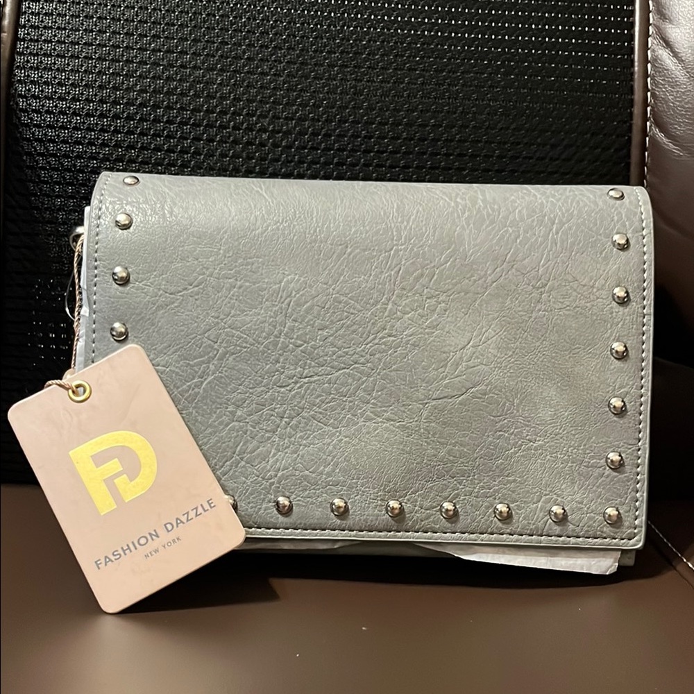 Fashion Dazzle New York - Gray Studded Women's Bag